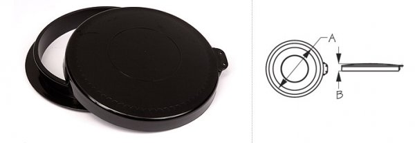 Sealect Hatch Lid & Ring, Round 8"